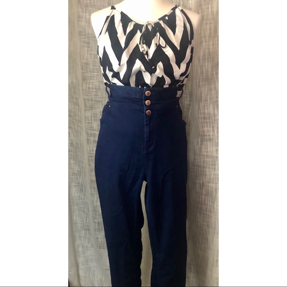 *PLUS* ASOS Blue High Waisted Jeans Size US 20